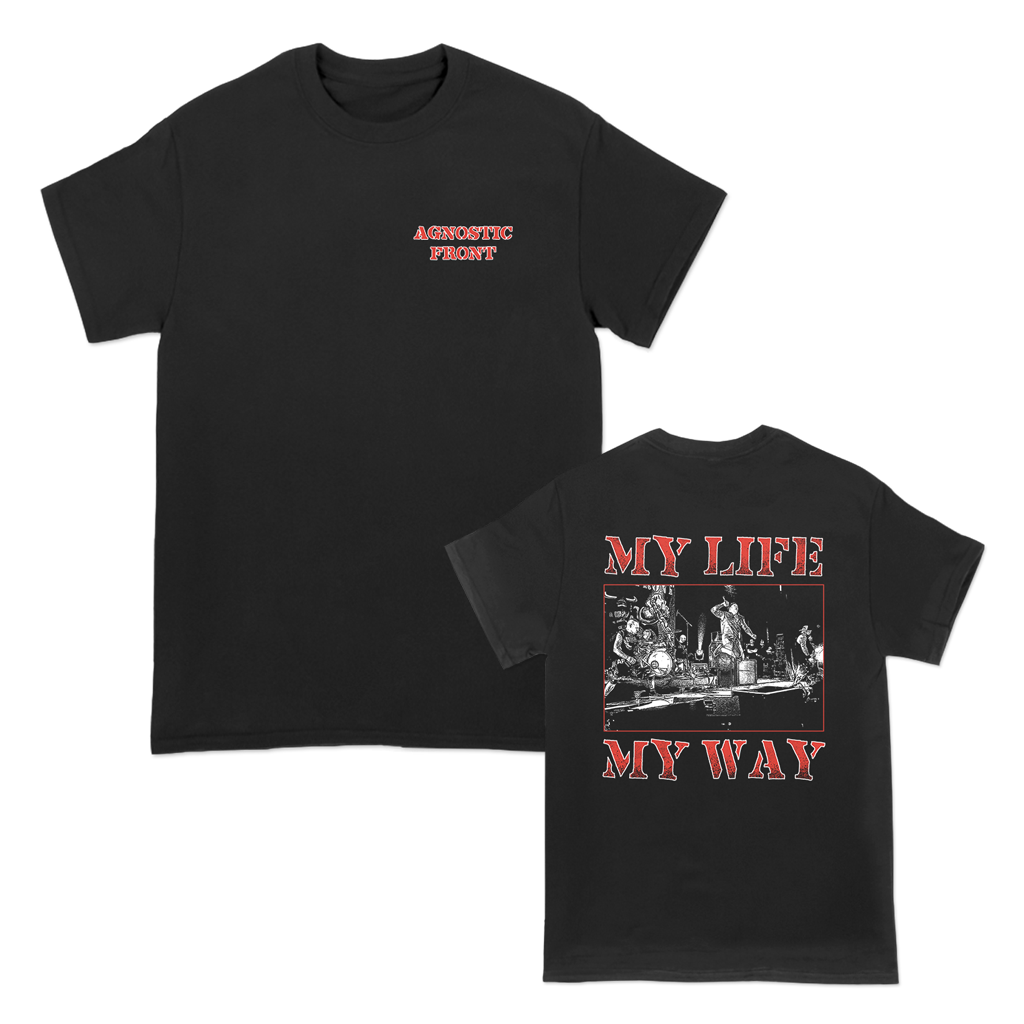 AGNOSTIC FRONT MY LIFE MY WAY LIVE TEE – allinmerch