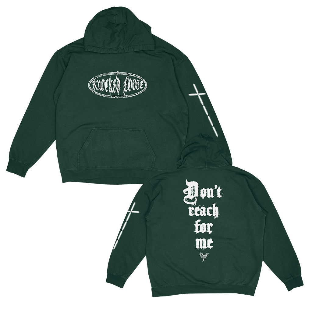KNOCKED LOOSE DON'T REACH OVAL PULL HOOD – allinmerch