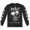 Dying Fetus Band Womb Longsleeve shirt printed on Gildan apparel in black.