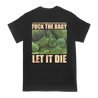 Dying Fetus's "Maggot Baby Death (Green Overlay)" design, printed in full color on the front and back of a black Gildan tee.