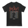 Dying Fetus "Make Them Beg" design, printed on the front and back of a black Gildan t-shirt. Limited supply.