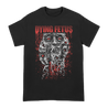 Dying Fetus's "Tentacle Face" design, printed on the front and back of a black Gildan tee.