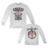 Knocked Loose's "OTAK " design, printed on front and back of an ash Gildan Apparel longsleeve.