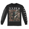 NAILS's "Your Pain" design, printed on the front, back, and both sleeves of a black Alstyle longsleeve shirt.