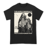 The Hope Conspiracy's "Fire Floods" design, printed on the front and back of a black Comfort Colors tee.