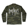 DYING FETUS LOGO FOREST CAMO BUTTON DOWN JACKET