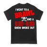 Blood for Blood Brawl design printed on a black Gildan Apparel tee.