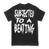 Dying Fetus Subjected to a Beating design printed on a black tee.