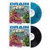 Drain's Living Proof 12" record in Translucent Electric Blue or Black. Limited quantities available for pre-order now.  This item is a preorder with an estimated ship date of May 2, 2023. If you place an order with multiple items, your order will not ship until this item becomes available.  "Living Proof" will be released May 5, 2023.