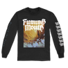 Fuming Mouth's "Beyond The Tomb" design, printed on the front, back, and both sleeves of a black American Apparel long sleeve tee.  Longsleeve features include: 6 oz. 100% preshrunk cotton, set-in rib collar with shoulder-to-shoulder taping, rib sleeve cuffs; double-needle bottom hem; and a tearaway label.