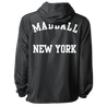 MADBALL NEW YORK ARCH FULL ZIP JACKET IN ALL BLACK